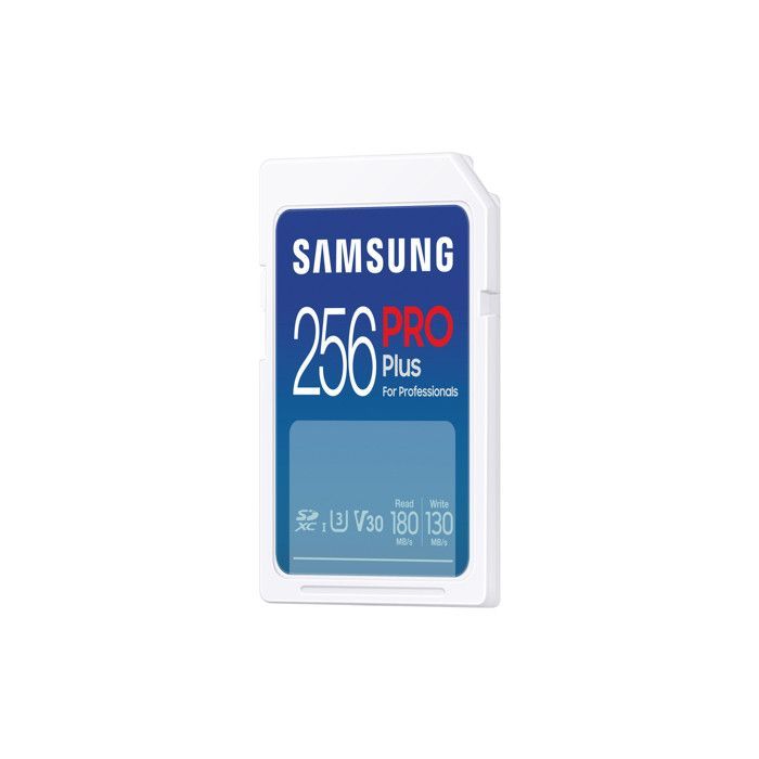 SD Memory Card - SAMSUNG - PRO PLUS - 256 GB - UHS-I U3 - Speed 180 MB/s