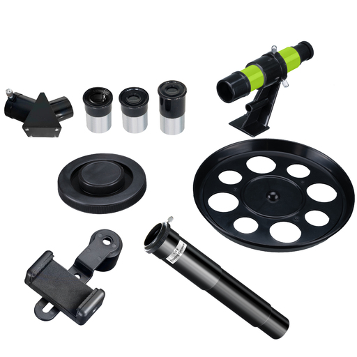 Télescope réfracteur Bresser Junior 70/400 avec sac à dos (vert)