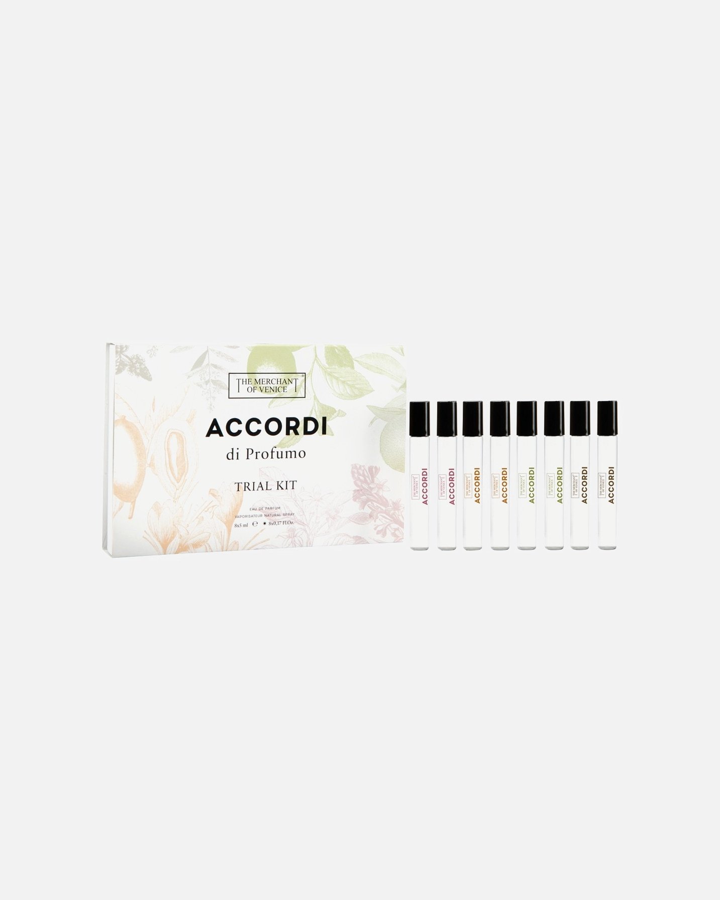 DER HÄNDLER VON VENEDIG Kvapų rinkinys Accordi di Profumo Trial rinkinys, 8 x 5 ml - 1 vnt.