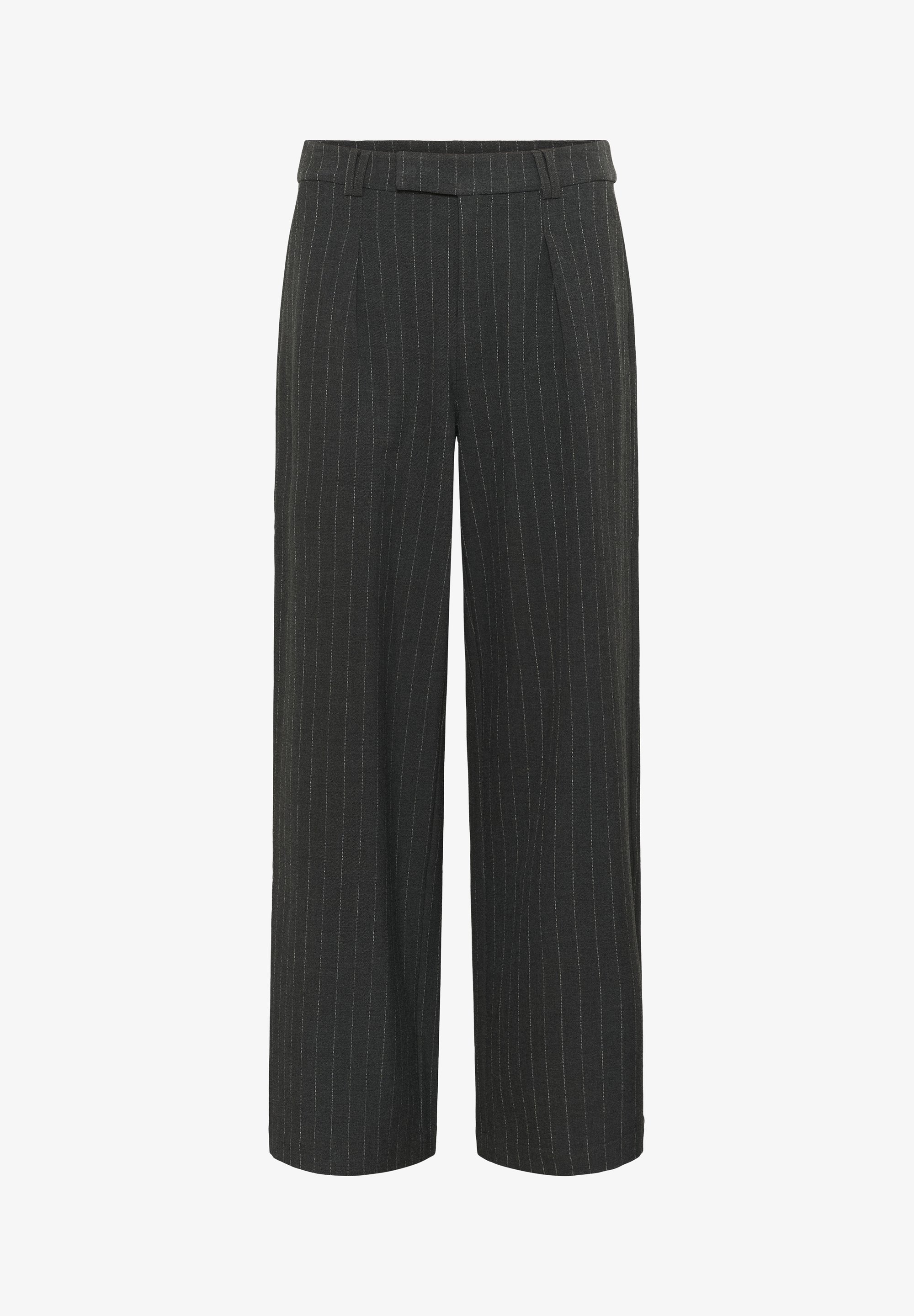 Cream TINGLE - Pantaloni - a righe sottili grigio scuro