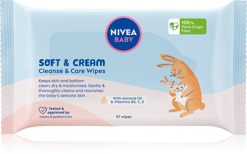 Lenços de limpeza NIVEA BABY Soft & Cream
