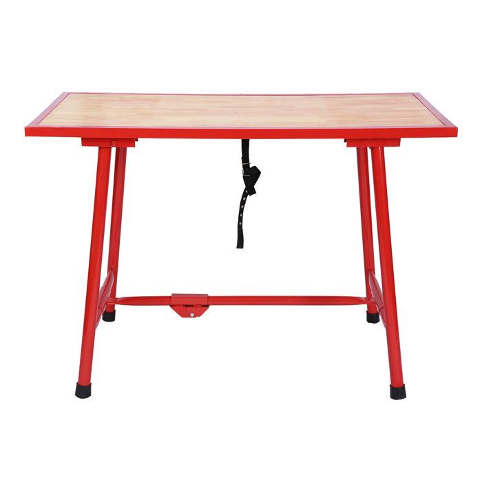 Établi pliable Table d’atelier Pliante Surface de montage 120x62,5 cm Table de travail Bois