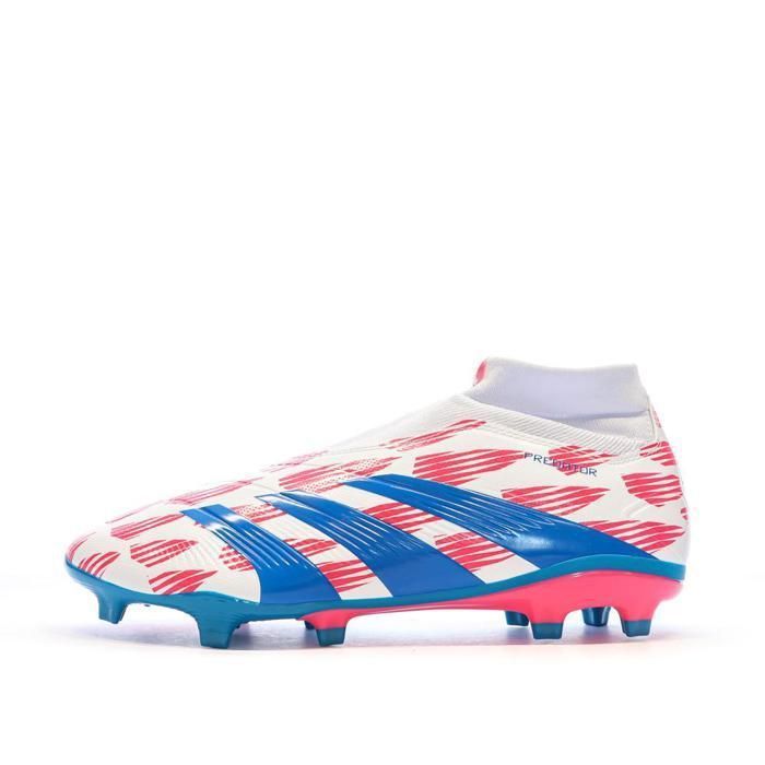 Scarpe da calcio Adidas Predator League II FG da uomo, bianche/rosa