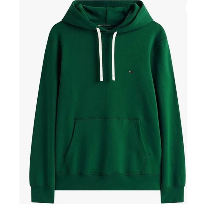 Sweat à Capuche Tommy Hilfiger Homme Seasonal Fleece Vert Sapin L