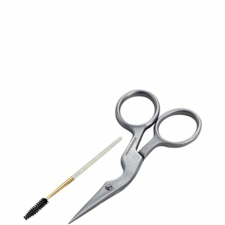 Tweezerman pincetas iš nerūdijančio plieno antakių šepetėlis