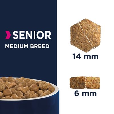 Eukanuba Caring Senior střední plemeno s kuřecím masem