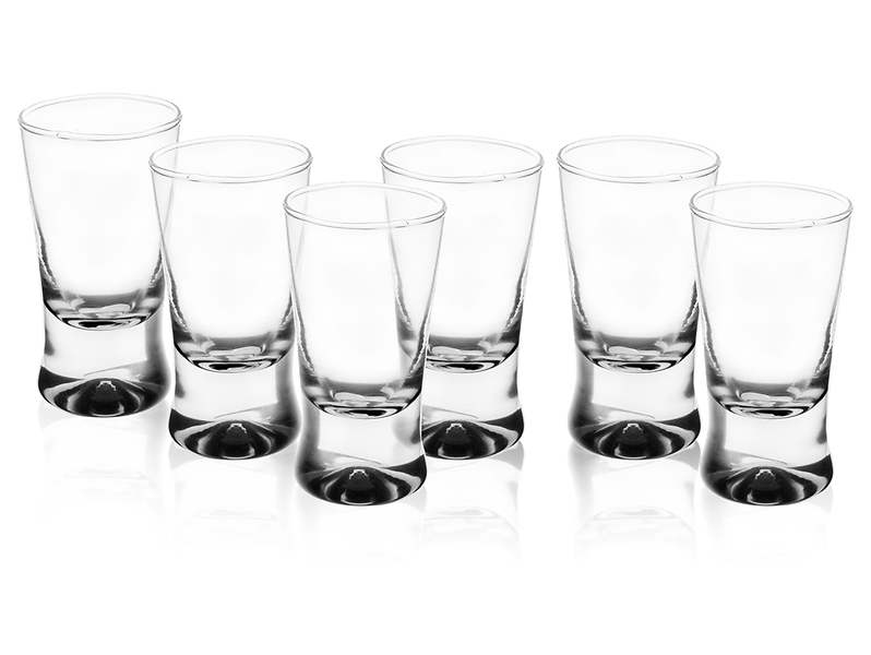 komplet 6 kieliszków do wódki 25 ml