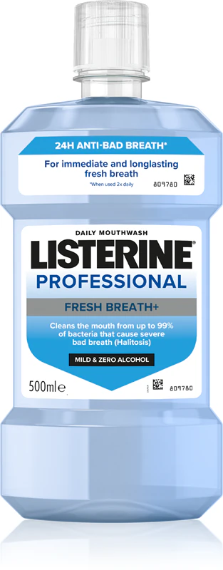 Ústna voda Listerine Professional Fresh Breath+