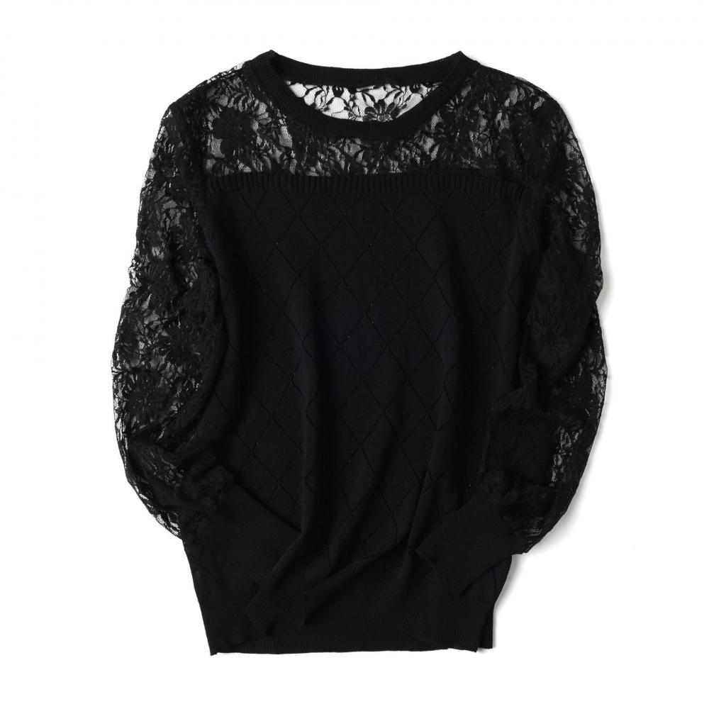 Pull d'été fin en crochet pour femme, à motif floral, col rond, uni, chic, automne