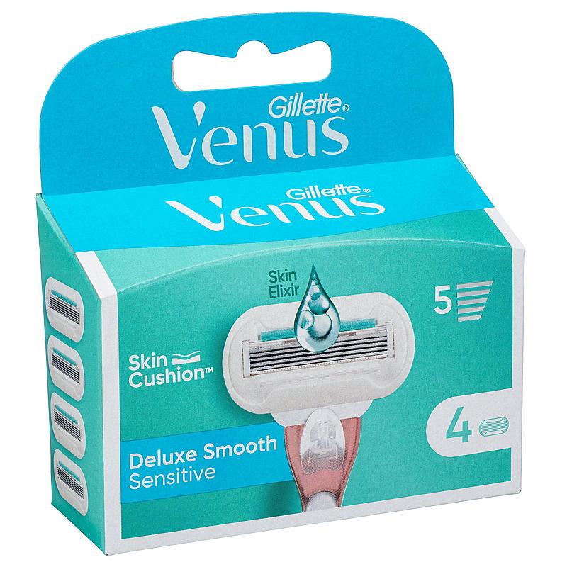 Gillette Gillette -terät, 4 kpl, sileät ja herkät
