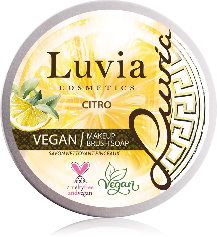 Sabonete para pincéis de maquiagem Luvia Cosmetics.