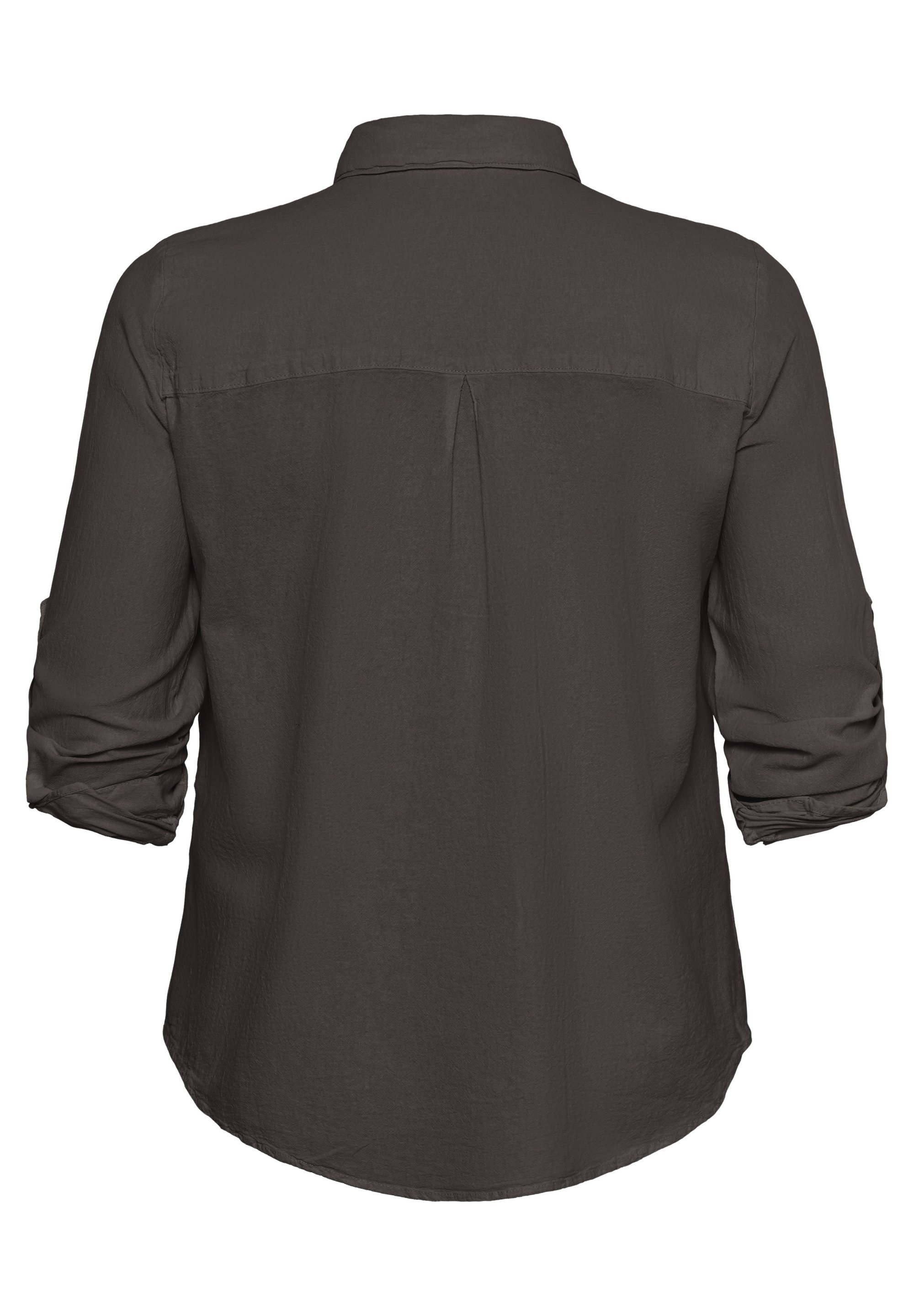 Kaffe Curve Button-Down-Bluse - Schwarz-Auster