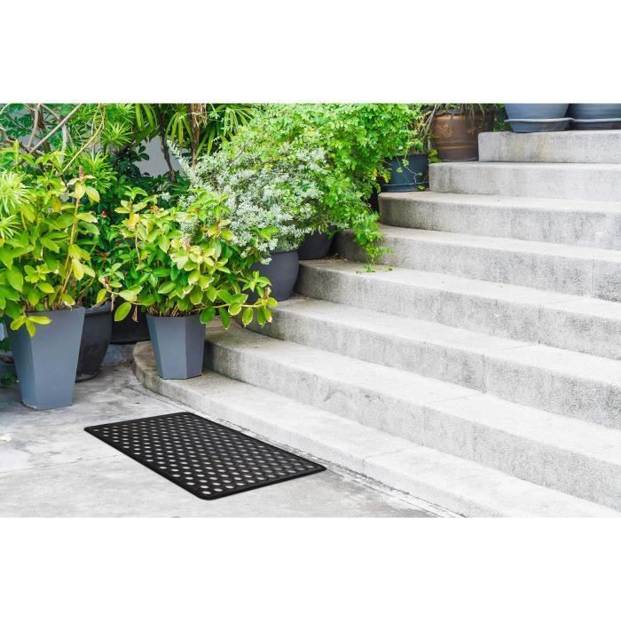 IDMAT - Tapis caillebotis hexagone bords biseautes 40x60cm