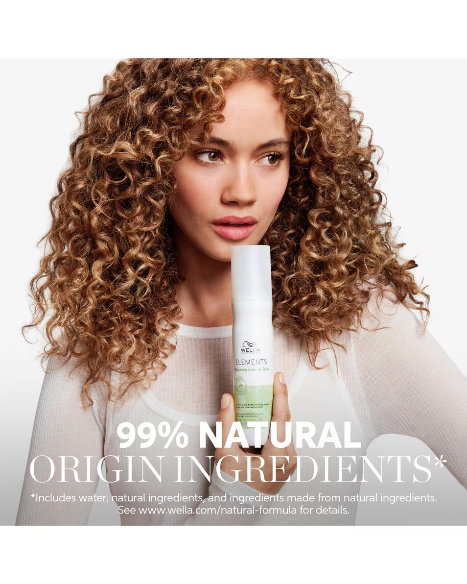 Spray fără clătire WELLA PROFESSIONALS Elements. Repară, descurcă și protejează părul.
