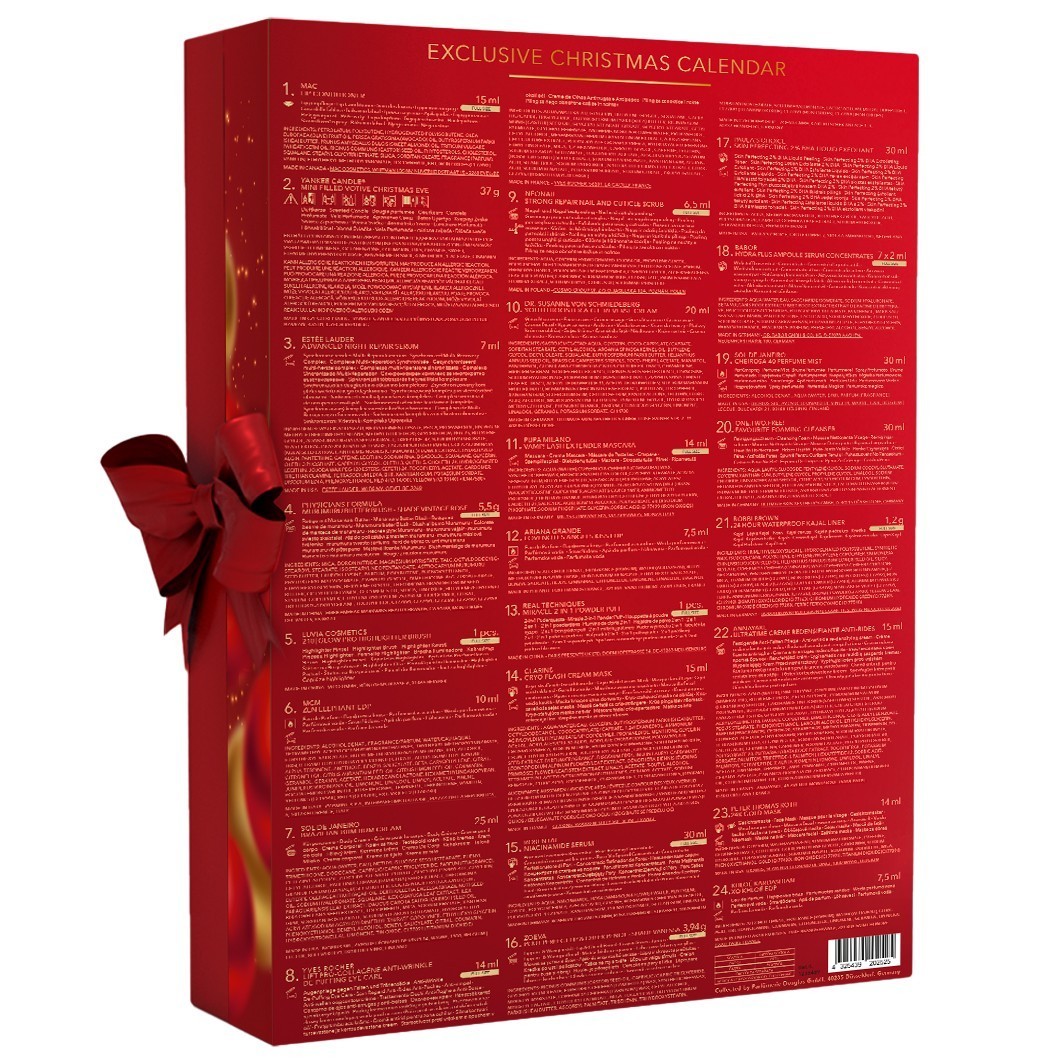 Adventný kalendár Douglas – Exkluzívne kozmetické doplnky – 1 kus