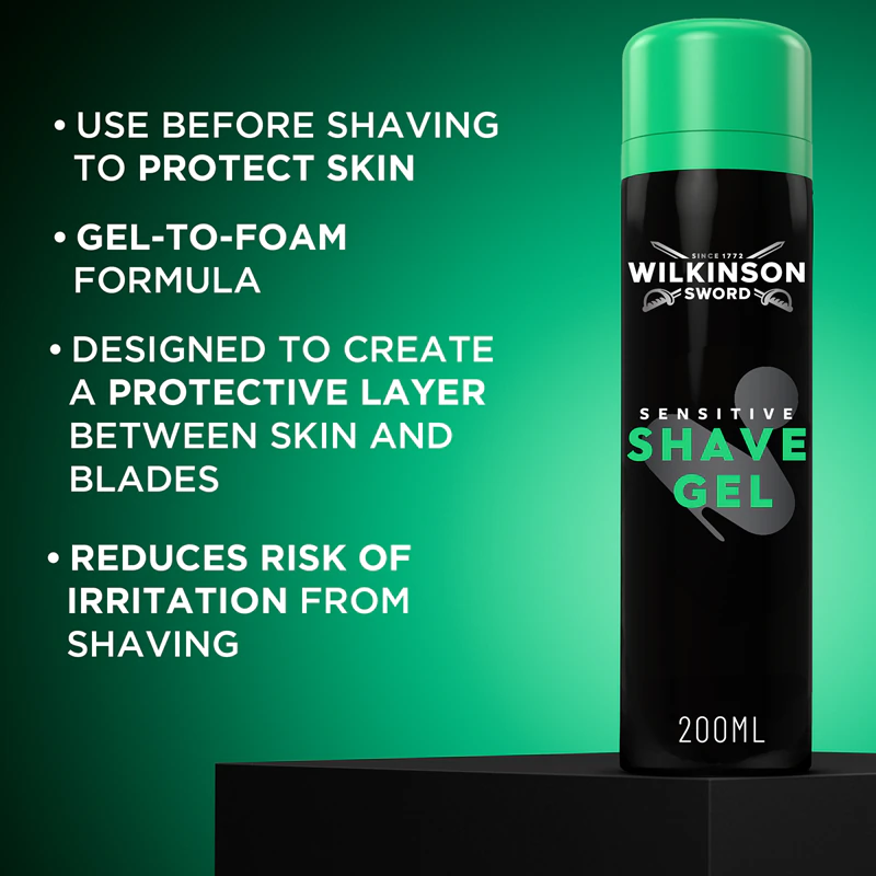 Wilkinson Sword Sensitive Shave Gel scheerschuim voor mannen