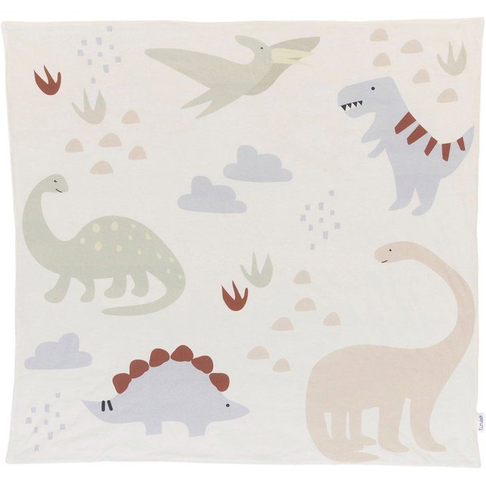 Portable Play Mat - TINEO - 100 x 100 cm - Dinosaurs