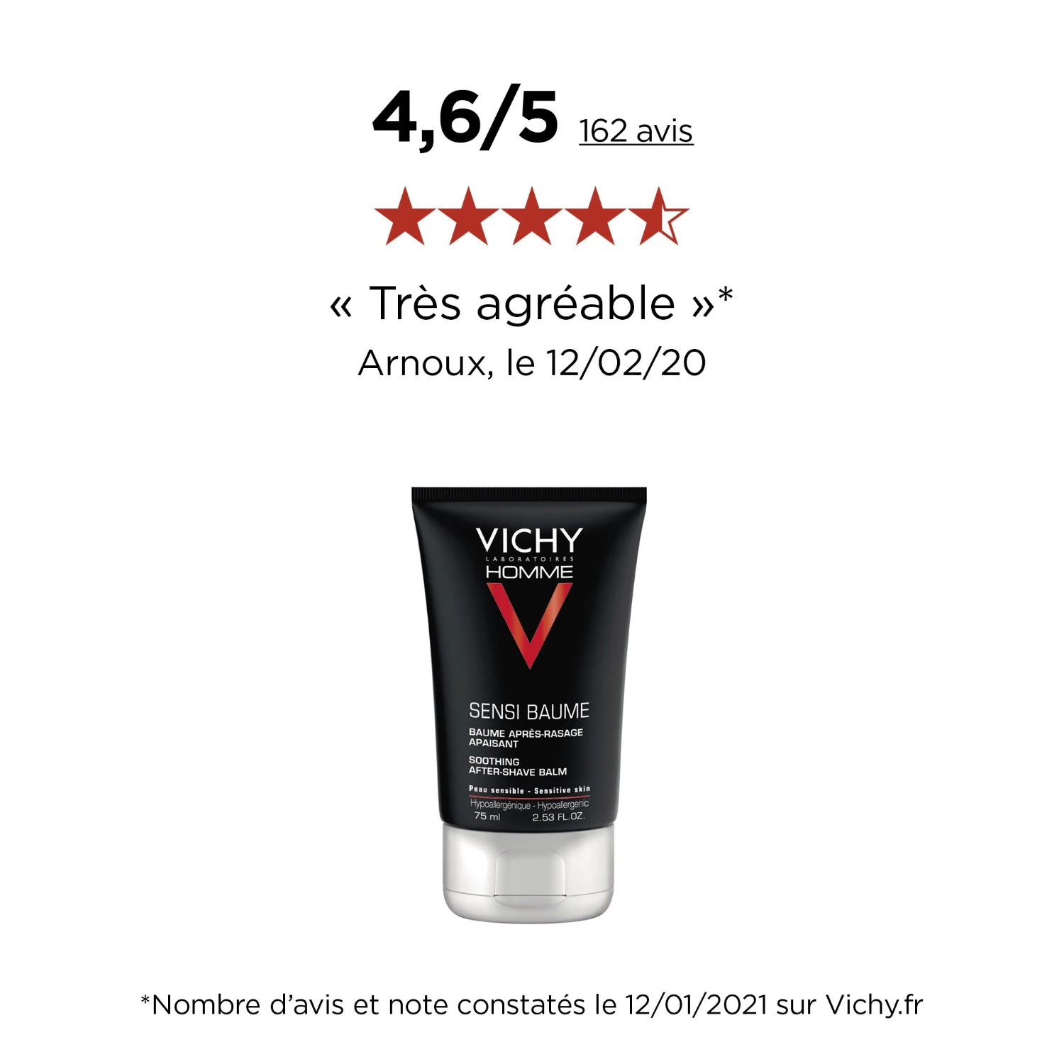 Vichy Sensi Baume après-rasage apaisant