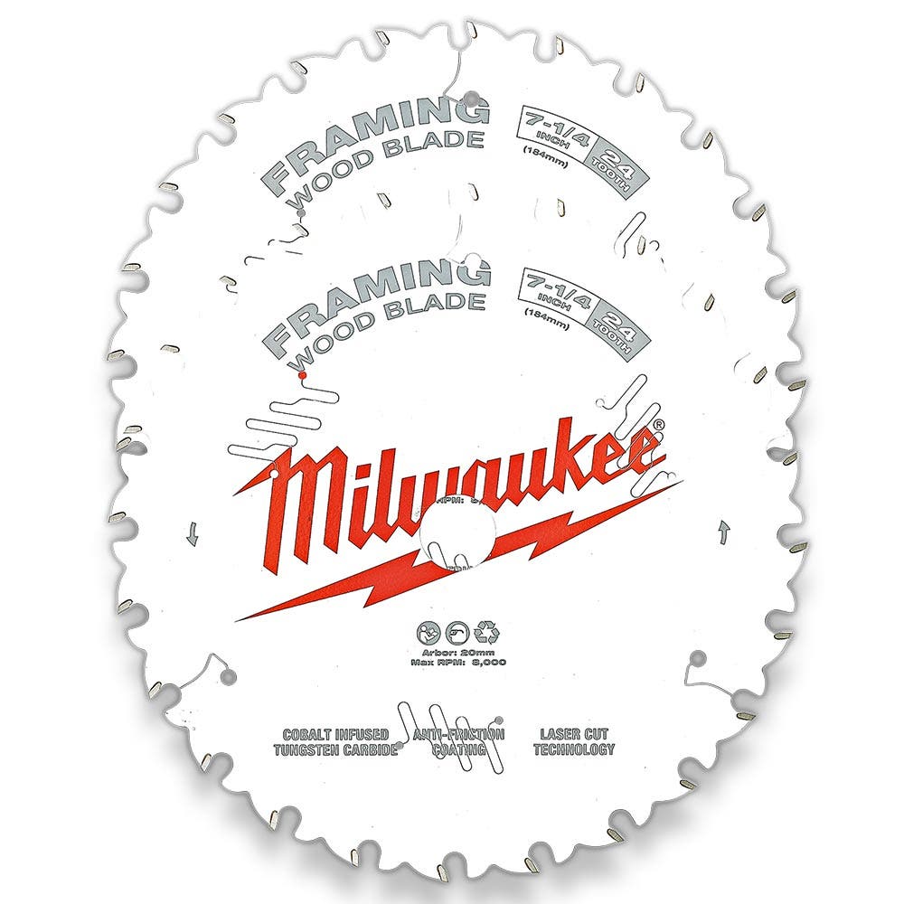 Lâmina de serra circular MILWAUKEE de 184 mm (7-1/4