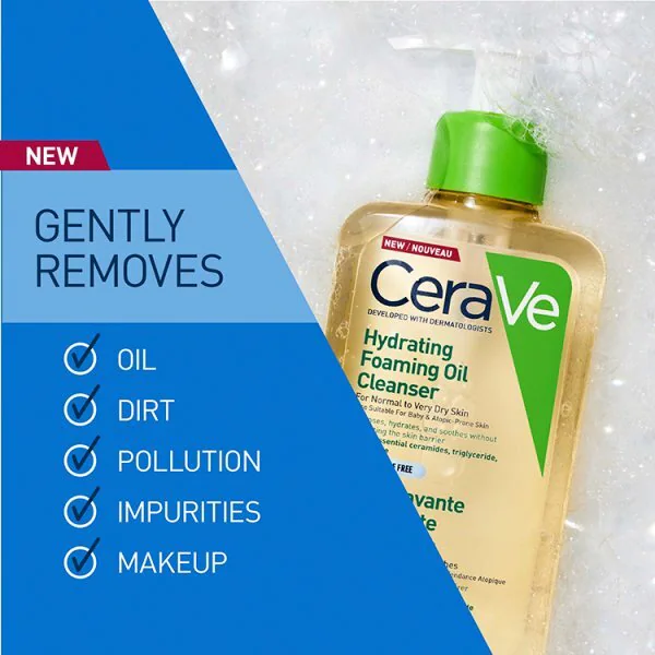 Cerave Hydratační pěnivý čisticí olej 473 ml
