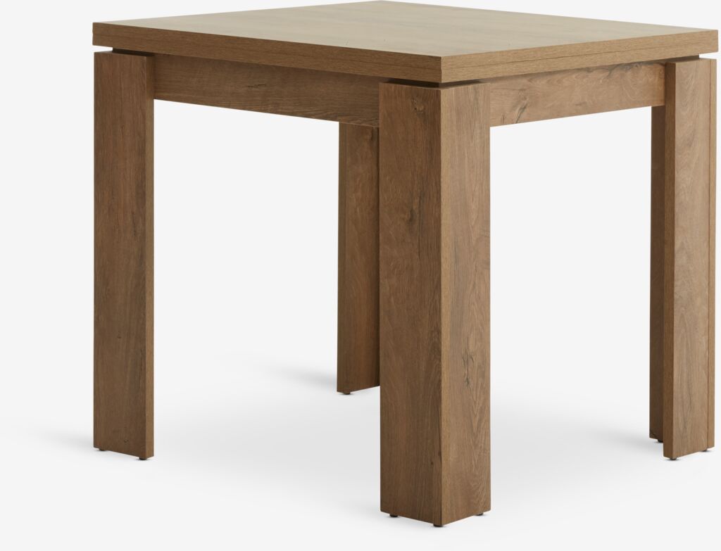 Трпезаријски сто VEDDE VEDDE 80x80/160 у боји дивљег храста