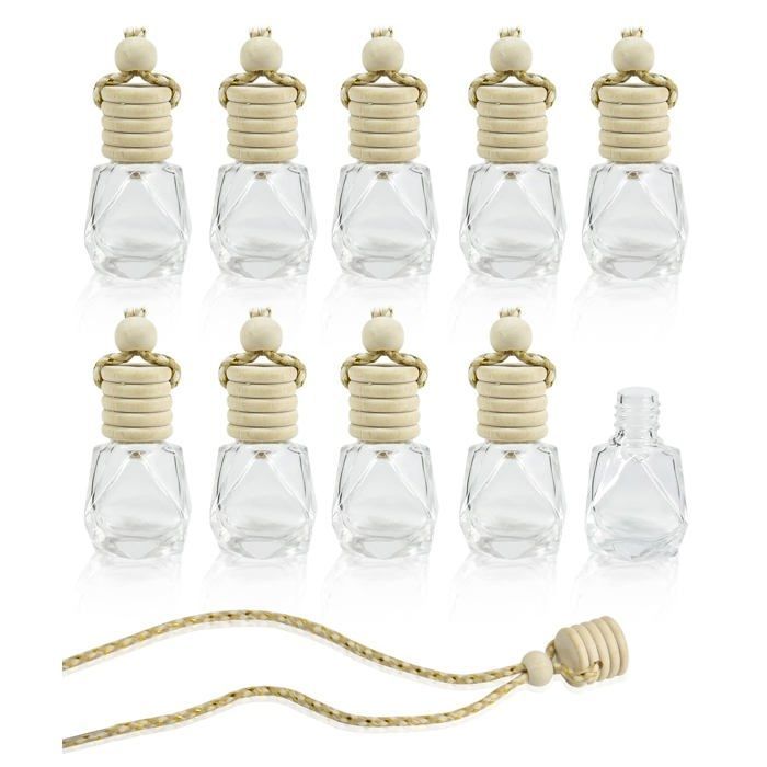 Lot de 10 désodorisants pour voiture, aromathérapie, diffuseur d'huiles essentielles à suspendre - Accessoires de décoration