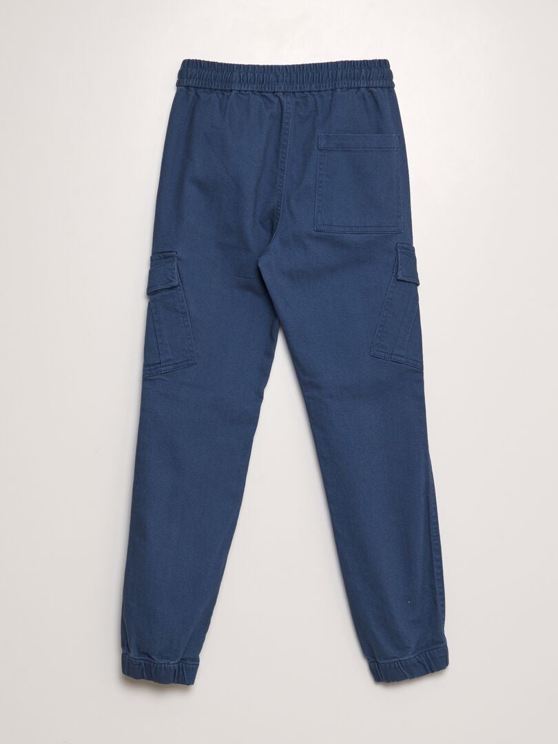 Calça de moletom com bolsos laterais - AZUL