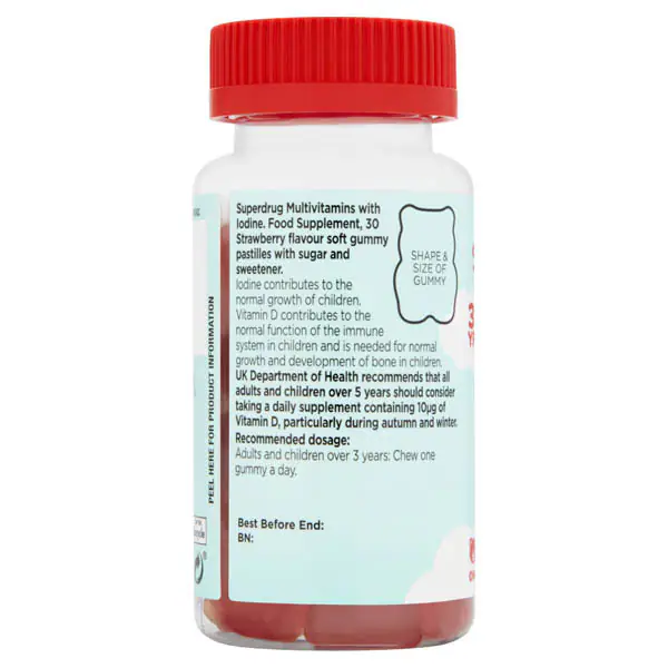 Multivitaminico Superdrug per bambini - 30 caramelle gommose
