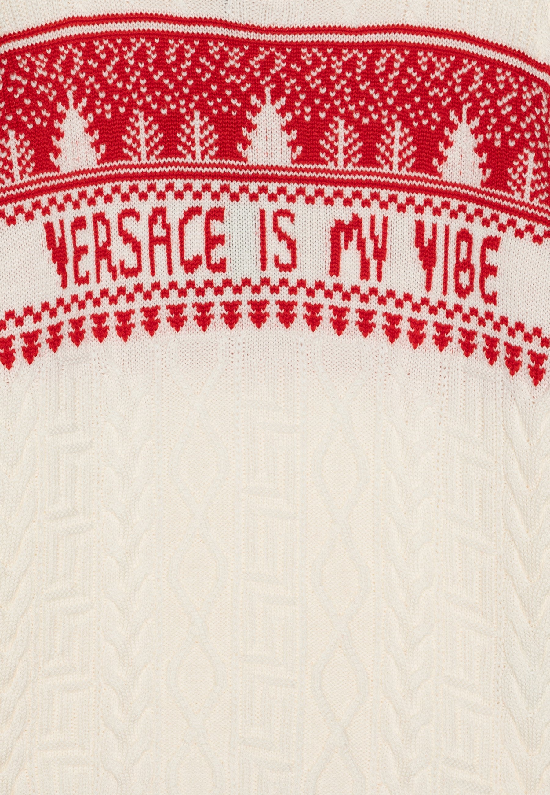 Versace RESPONSIBLE FAREISLE UNISEX - Trui - ivoor