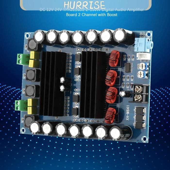 Placa amplificadora digital de 2 canales Tbest TPA3116D2 de 2 * 150W con refuerzo de película (hardware)