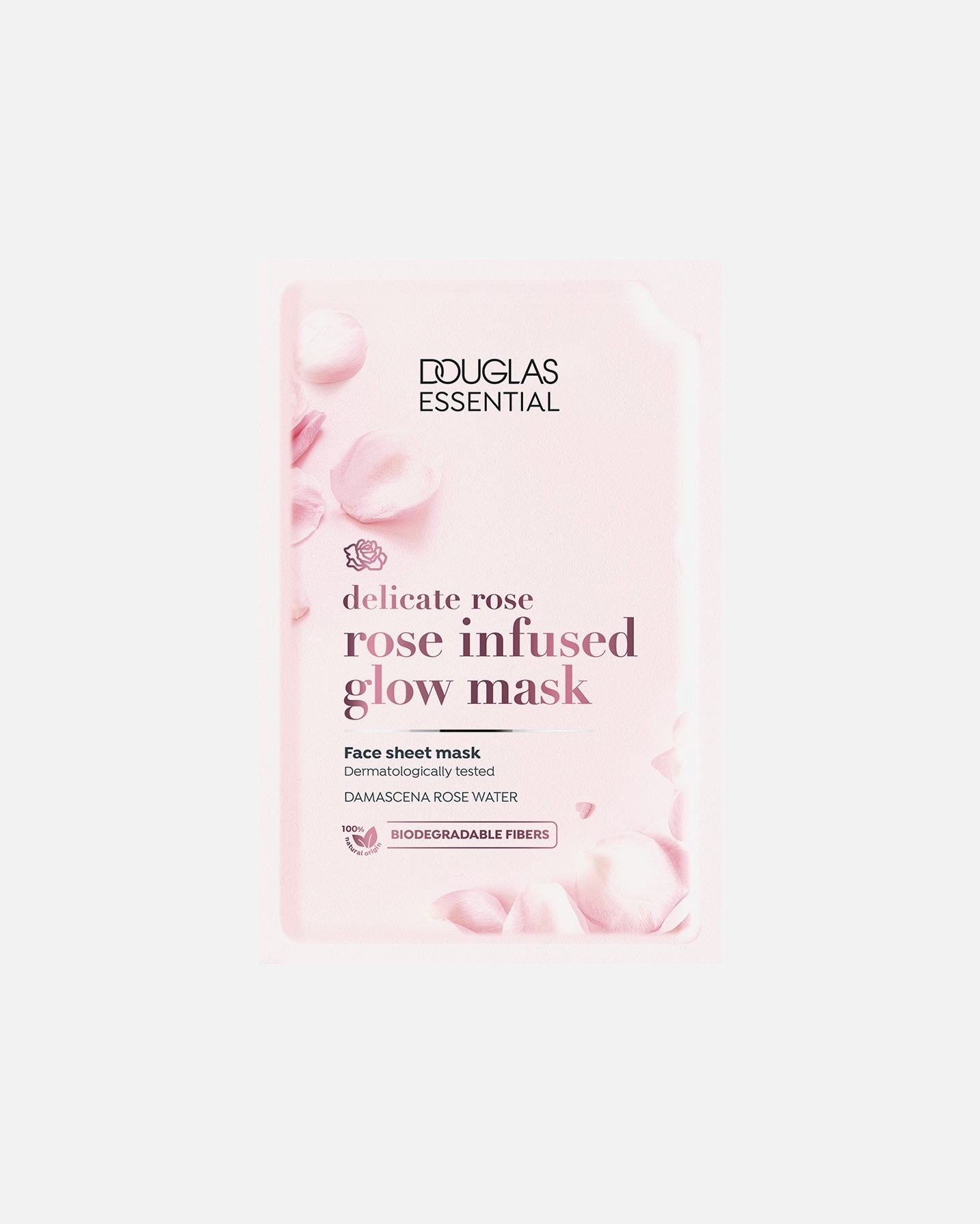 Douglas Collection Glow Mask Essential Delicate Rose, maska za sjaj s mirisom ruže - 1 komad