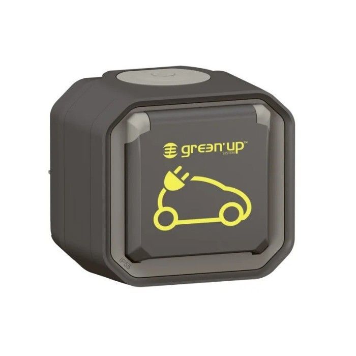 Legrand 069785L 2P plus T Presa di ricarica per veicoli elettrici Plexo Complete Montaggio a superficie Antracite