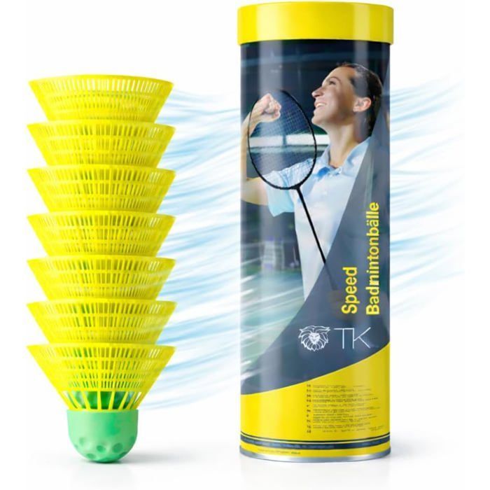 Volants Speedbadminton rapides jaune – pour entraînement & compétition – badminton indoor & outdoor