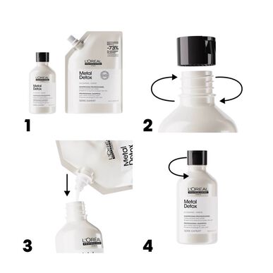 L'Oréal Professionnel Metal Detox Serie Expert šampūno papildymas dažytiems plaukams 500 ml