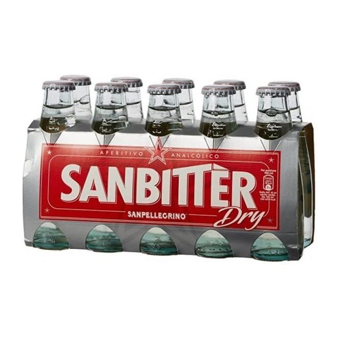 SANPELLEGRINO BITTER SANBITTER BRANCO SECO 10 X 10 CL