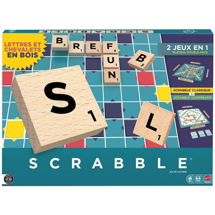 Scrabble classico - 2 in 1 - Mattel Games - JGR63