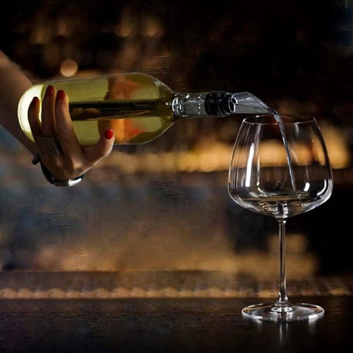 Enfriador de vino - enfriador de botellas de vino - enfriador de vino de acero inoxidable - decantador de vino con varilla