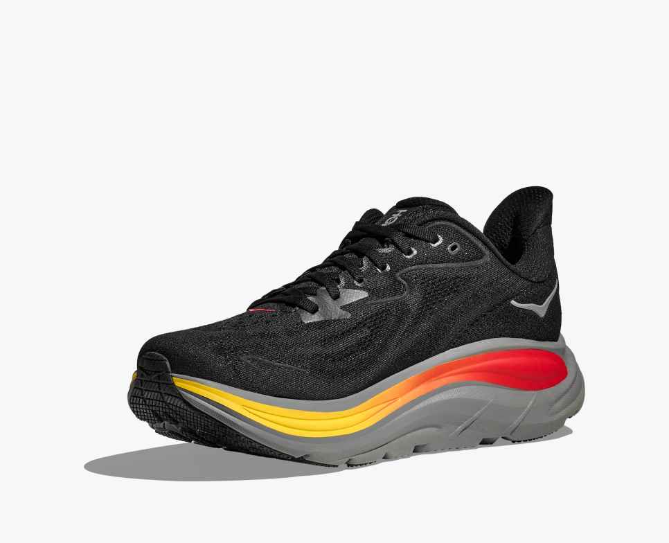 HOKA Clifton 10 Zwart/Galactisch Grijs