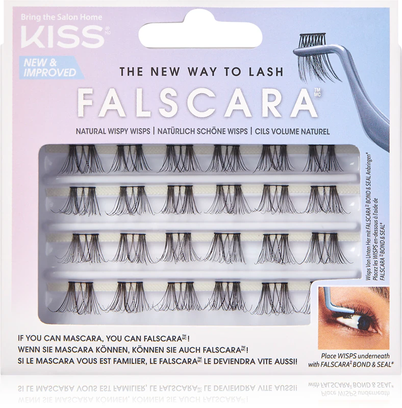 KISS Falscara Wisp geknotete künstliche Wimpern
