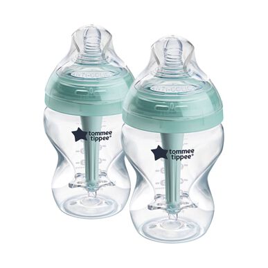 Paquete anticólico avanzado para bebés Tommee Tippee, biberones de 260 ml, 0 meses, 2 unidades.