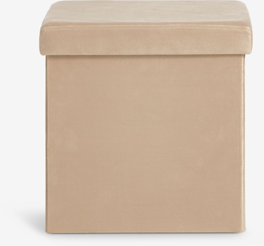 AUNING AUNING 38x38 pouf s tamnim pješčanim baršunom