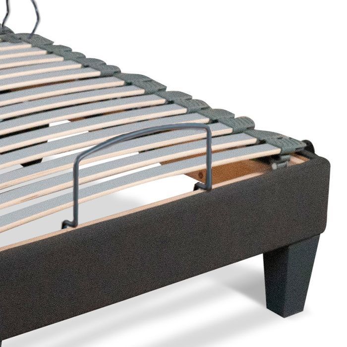 Base de cama eléctrica Amiral de 80x200 cm con somier de láminas