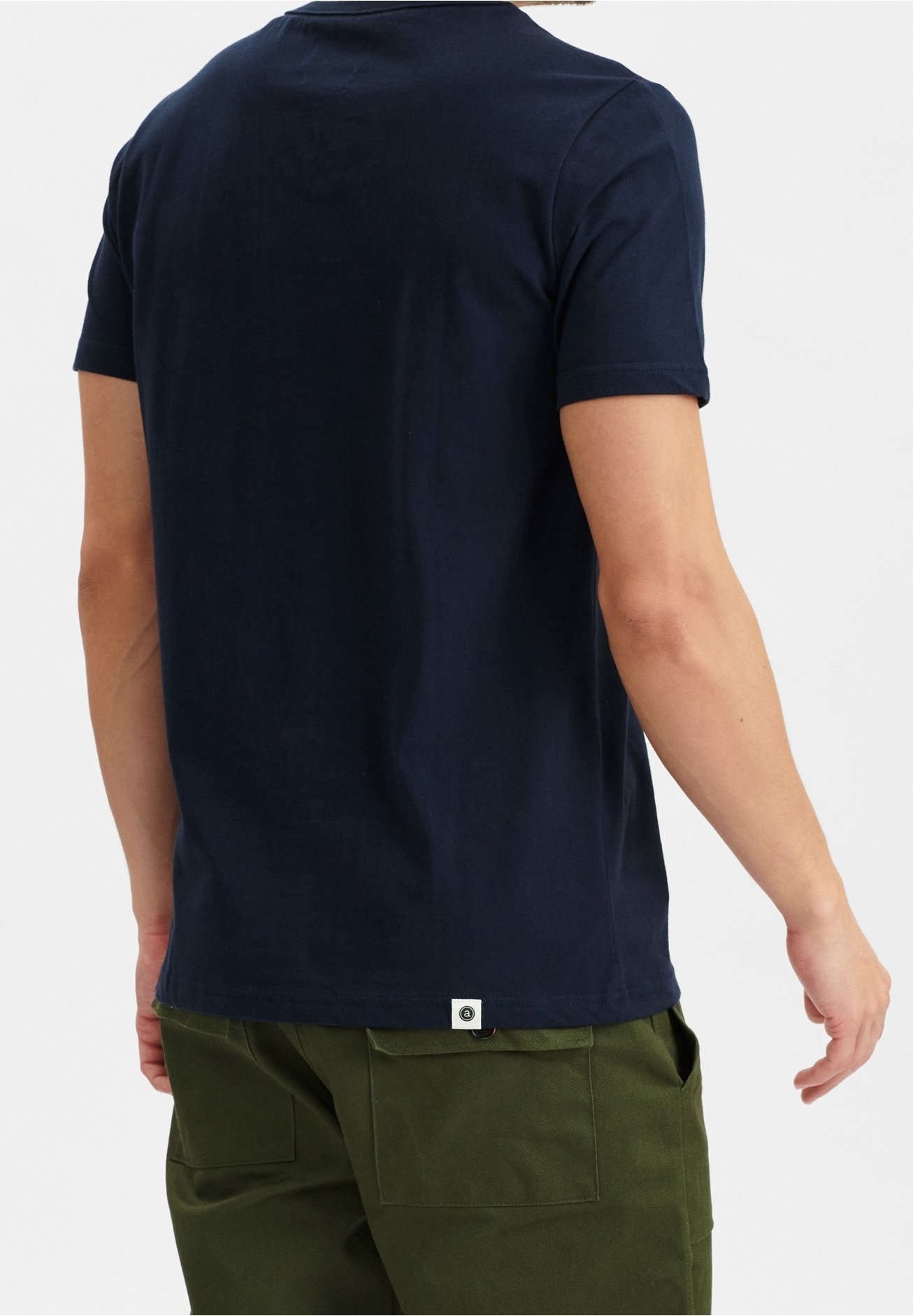 Erkend basic T-shirt - donkerblauw