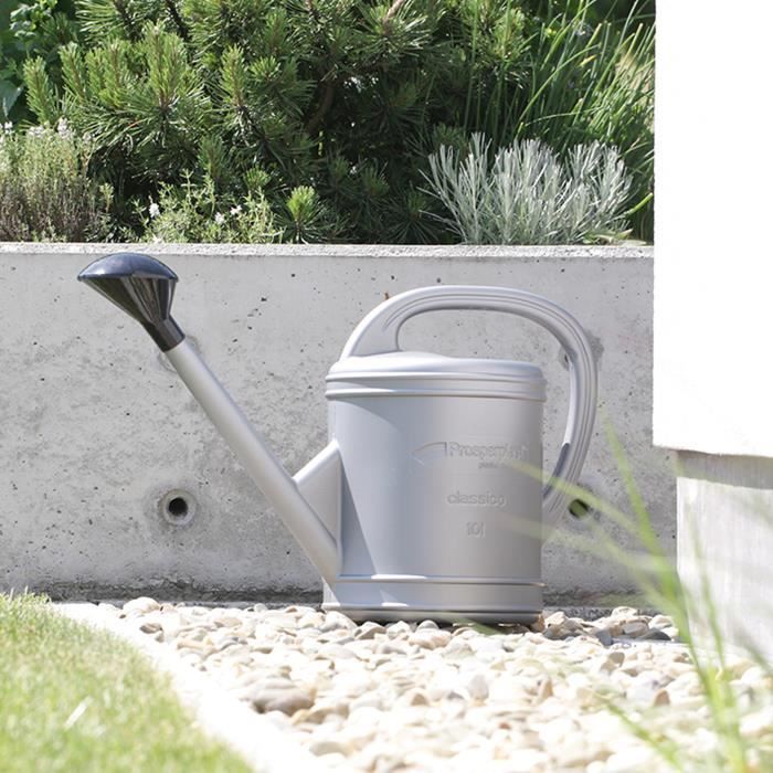 Arrosoir - Prosperplast - Classico - 5L - Argenté - Crépine amovible