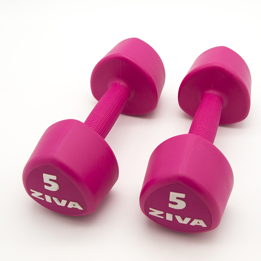  x 5 kg Ziva Chic Studio Pink Hanteln