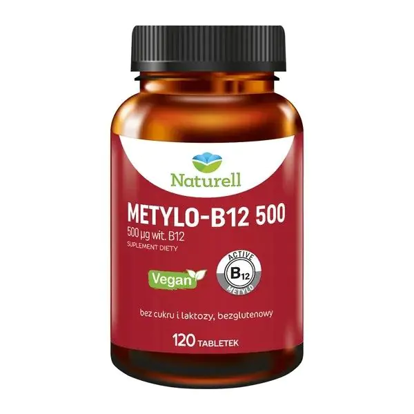 Naturell Metylo-B12 500 120 tabletek