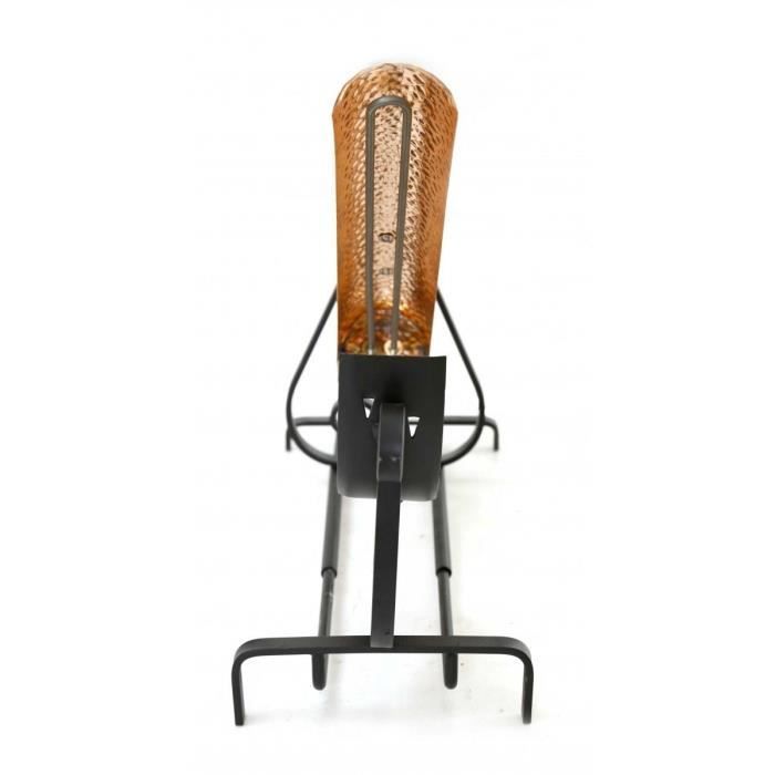 Traditional raclette grill - wrought iron and copper