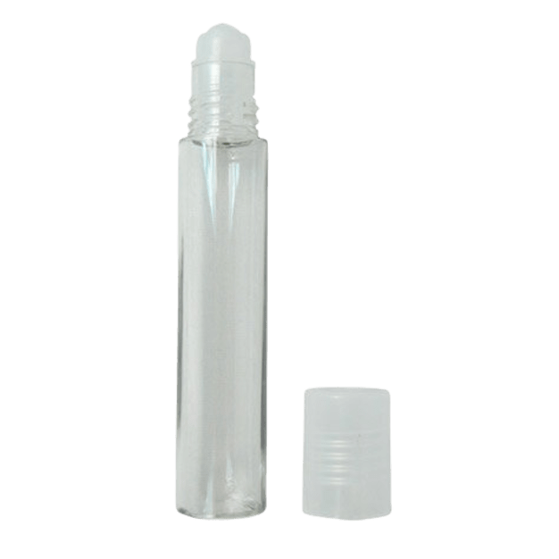 Flacon roll-on 10 ml en plastique et bille plastique