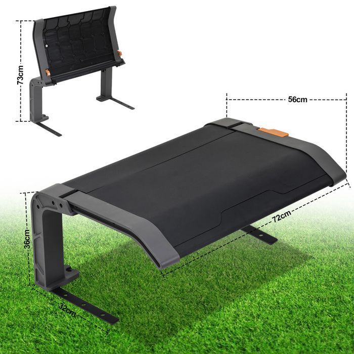 Garaje para cortacésped Yaskilosiu 72x56x36 cm Garaje Gris/Negro Techo abatible Estructura de acero negro GARAJE