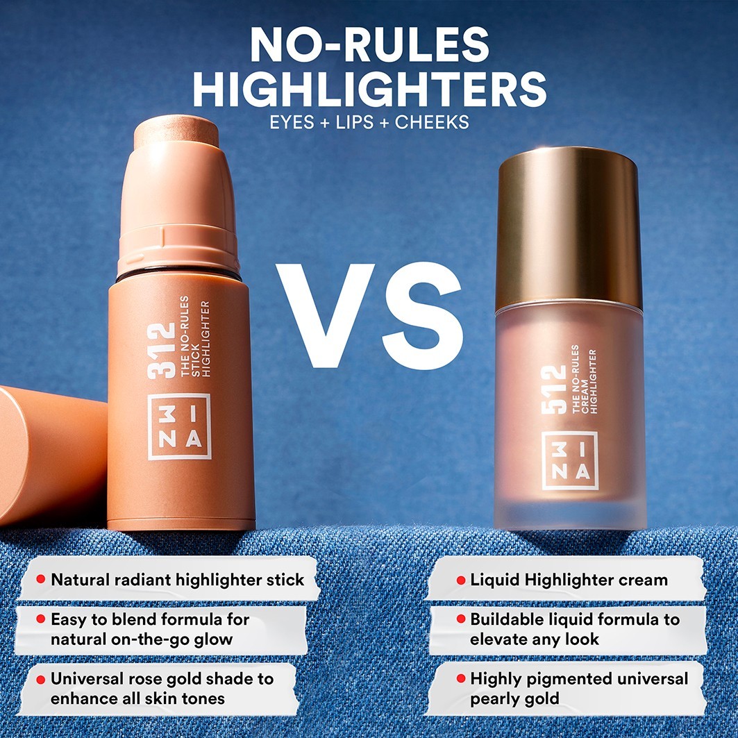 3INA žymeklis „The No-Rules“ kreminis žymeklis – 8 ml